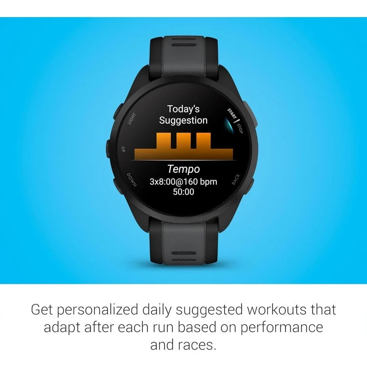 Forerunner 165 Running Smartwatch - AMOLED Display, Black